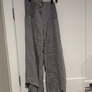 Gray Wide-Leg Pants